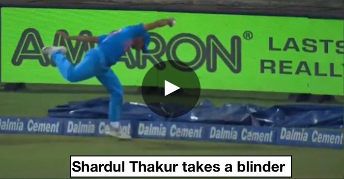 WATCH: Shardul Thakur takes a stunning catch at the boundary to dismiss Tamim Iqbal