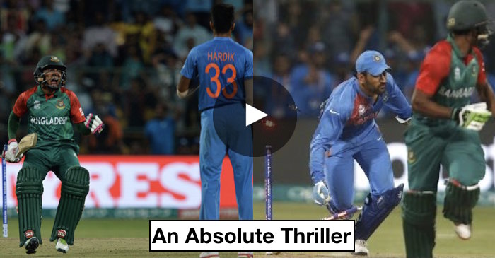 VIDEO: Last over of India vs Bangladesh ICC World T20 2016; MS Dhoni does a Usain Bolt to win it for India