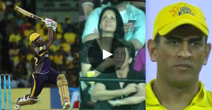 VIDEO: Shah Rukh Khan, MS Dhoni’s reaction to Andre Russell’s monstrous six is a treat to watch