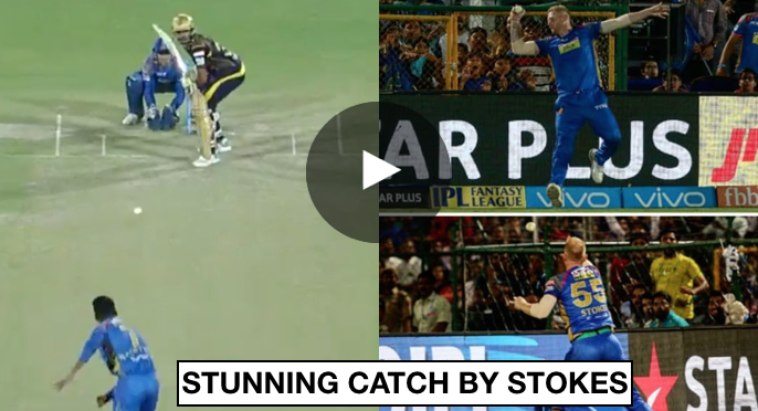 WATCH: Ben Stokes takes excellent boundary catch to dismiss Robin Uthappa