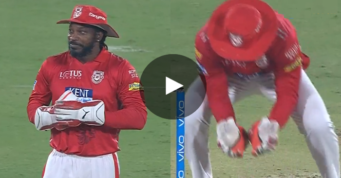 WATCH: ‘Universe Boss’ Chris Gayle takes up the wicketkeeping gloves