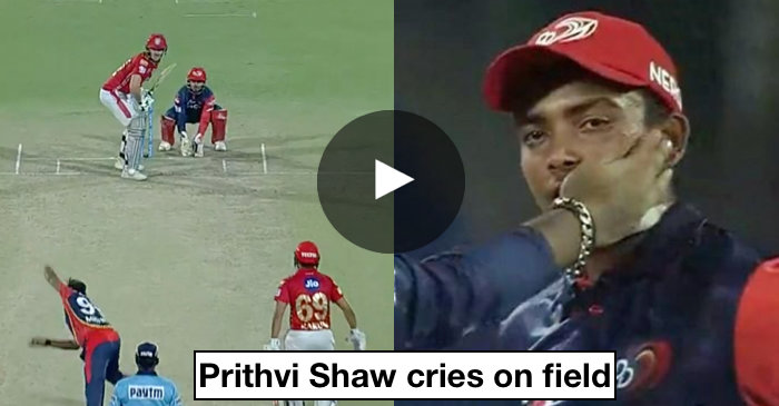 WATCH: Prithvi Shaw gets emotional on-field after dropping David Miller’s catch