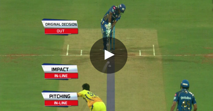 VIDEO: Evin Lewis wastes first ever DRS in the IPL