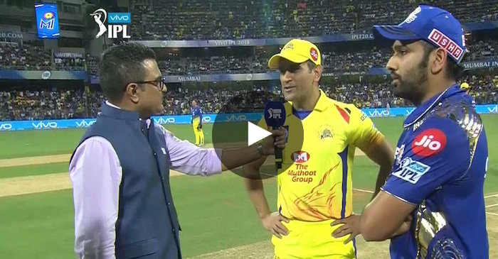 WATCH: Captain MS Dhoni at the toss after a long time