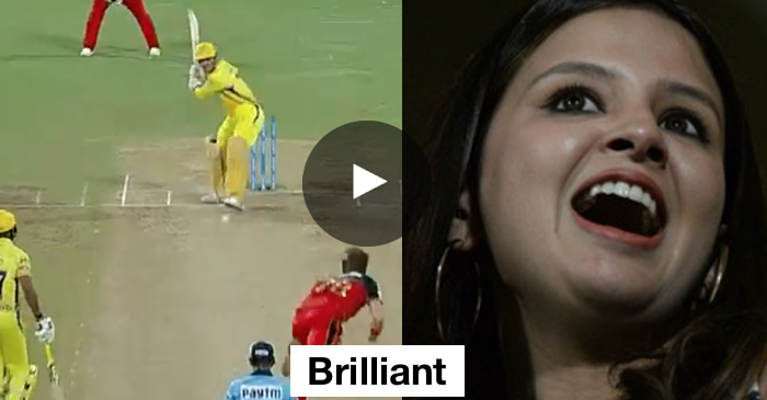 VIDEO: MS Dhoni’s match winning SIX leaves Sakshi Dhoni smiling