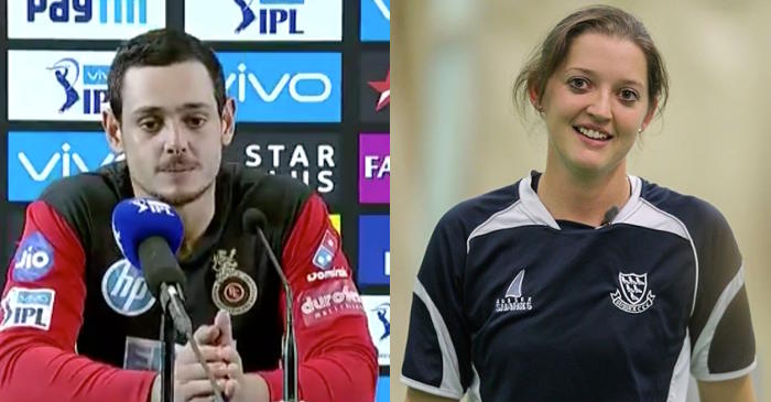 Sarah Taylor defends herself after trolling RCB wicketkeeper Quinton de Kock
