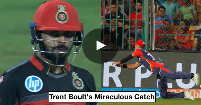WATCH: Trent Boult’s incredible catch leave Virat Kohli shell-shocked