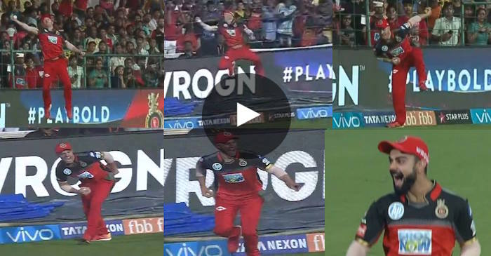 WATCH: ‘Superman’ AB de Villiers grabs the best catch you’ll ever see in the IPL
