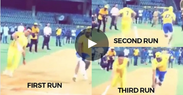 WATCH: MS Dhoni and Dwayne Bravo challenge each other in a race after CSK lifts the IPL 2018 title