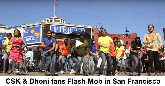 WATCH: Chennai Super Kings and MS Dhoni fans flash mob in San Francisco