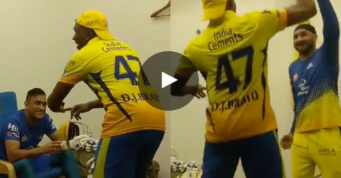WATCH: Dwayne Bravo pays ‘dance’ tribute to MS Dhoni after CSK reaches the finals of IPL 2018