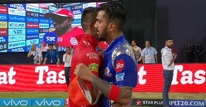 Twitter erupts as KL Rahul and Hardik Pandya exchange jerseys after MI’s thrilling win over KXIP
