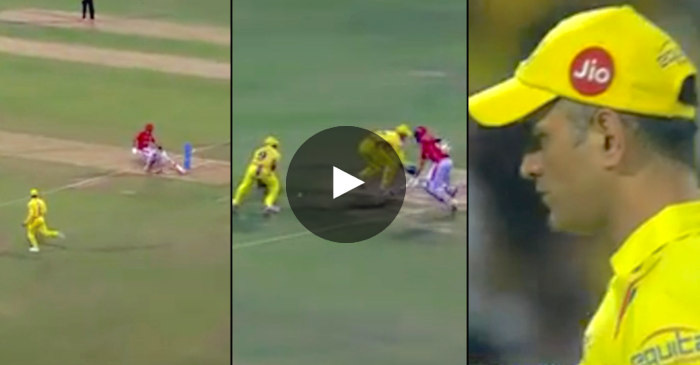 WATCH: Triple overthrow by CSK fielders leaves MS Dhoni fuming in anger