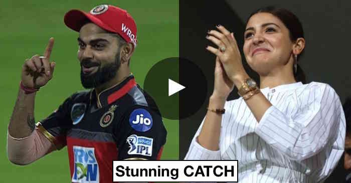 WATCH: Virat Kohli grabs a brilliant catch of Hardik Pandya, wife Anushka Sharma’s reaction is priceless