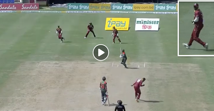 WATCH: Windies pacer Sheldon Cottrell bowls all-time worst delivery