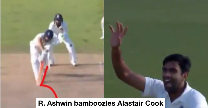 WATCH: Ravichandran Ashwin outfoxes Alastair Cook by an absolute ripper