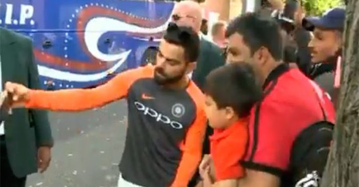 WATCH: Virat Kohli makes the day of a little fan who shouted ‘Virat, picture please’