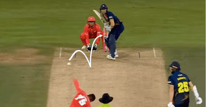 WATCH: Zahir Khan clean bowls Sam Billings with a ripper during the Vitality T20 Blast