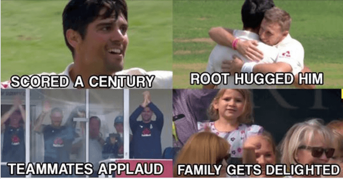 WATCH: The Oval crowd and players give Alastair Cook a standing ovation as he completes his 33rd Test century