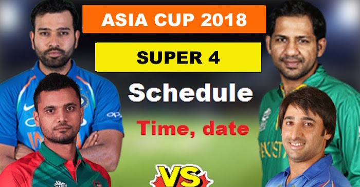 Asia Cup 2018: Super Four schedule announced