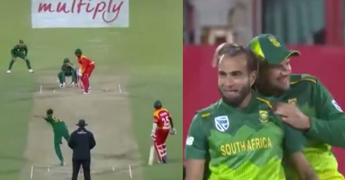 WATCH: Imran Tahir takes an ODI hat-trick against Zimbabwe