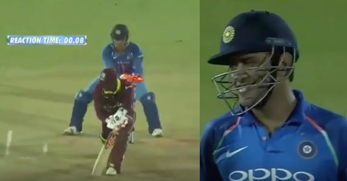 WATCH: Lightning fast MS Dhoni sends Keemo Paul packing in just 00.08 second