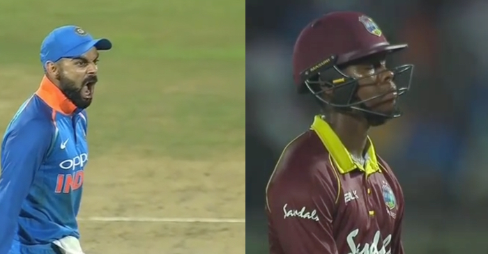 WATCH: Virat Kohli’s animated reaction after Shimron Hetmyer’s dismissal in the 2nd ODI