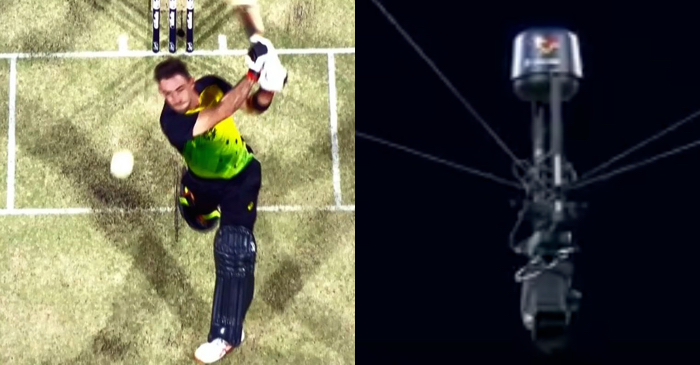 WATCH: Glenn Maxwell hits the spidercam amid whirlwind innings in 1st T20I against India