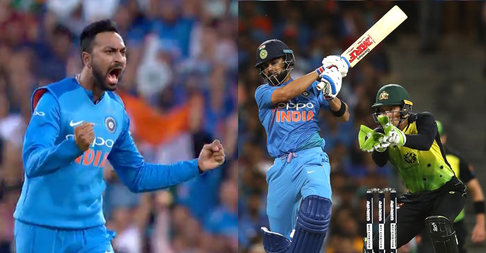 Twitter Reactions: Krunal Pandya, Virat Kohli helps India level the T20I series against Australia