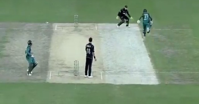 WATCH: Pakistan batsmen run five off a delivery against New Zealand