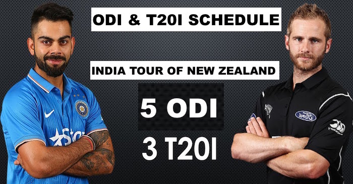 India tour of New Zealand: Complete schedule, match timings and broadcast details