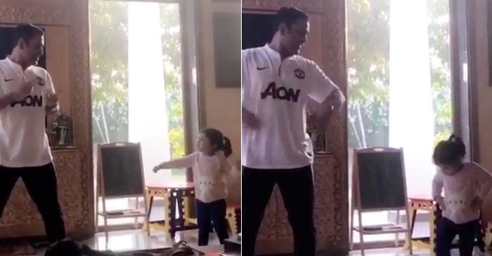 WATCH: Ziva teaches her daddy MS Dhoni some cool dance moves