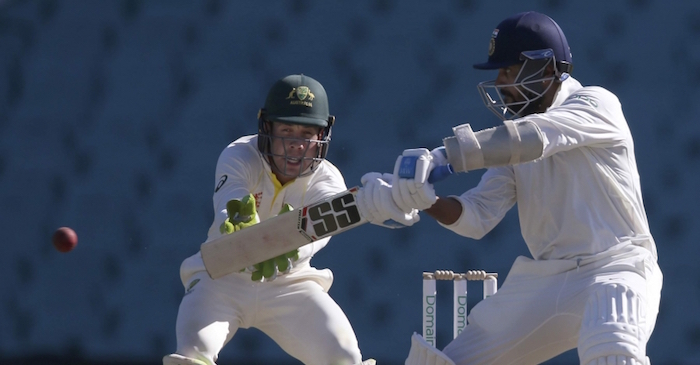 WATCH: Murali Vijay smashes 26 runs in an over to reach his century against Cricket Australia XI