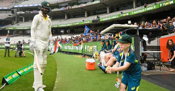 WATCH: 7-year-old Archie Schiller hones his cricketing skills with Nathan Lyon