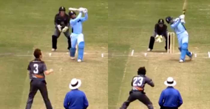 WATCH: Australian teenager Oliver Davies smashes six sixes in an over