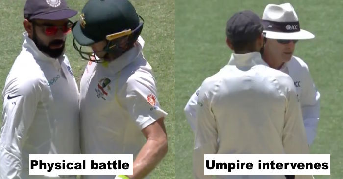 WATCH: Virat Kohli and Tim Paine involved in physical battle on Day 4 of Perth Test