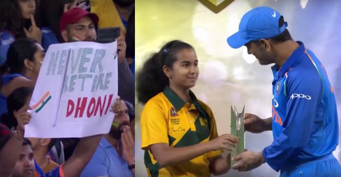 WATCH: MS Dhoni wins the ‘Man of the Series’ award; fans celebrate