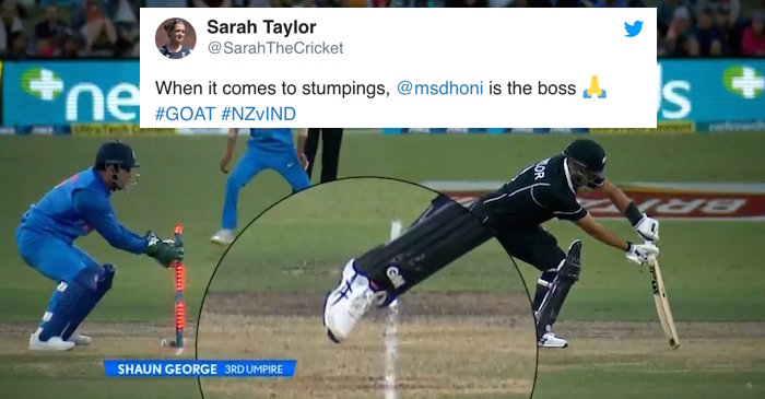 Twitter bows down to MS Dhoni as he stumps Ross Taylor in less than a second