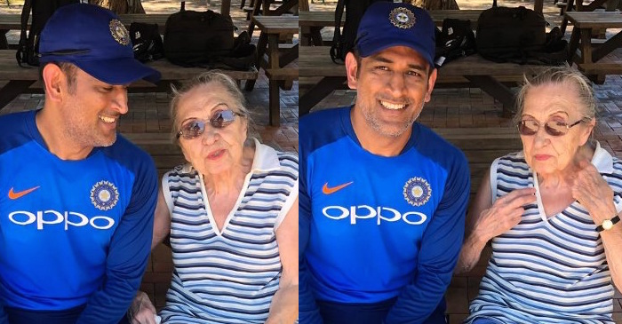 MS Dhoni meets his 87 year-old fan in Sydney, makes her dream come true