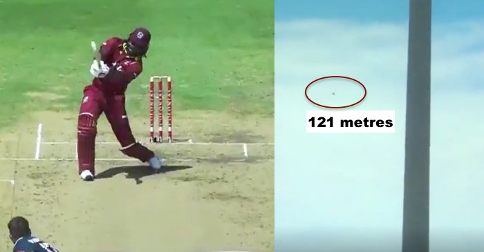WATCH: Chris Gayle smashes a 121-metres long six off Liam Plunkett