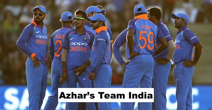 Mohammad Azharuddin picks his Indian playing XI for the ICC Cricket World Cup 2019