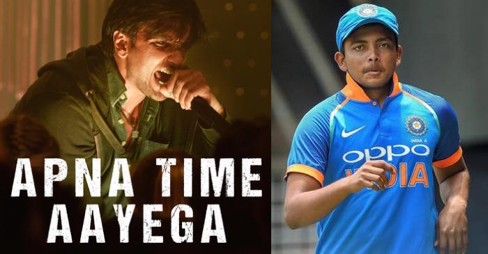‘Apna time aayega’: Prithvi Shaw takes inspiration from ‘Gully Boy’ Ranveer Singh