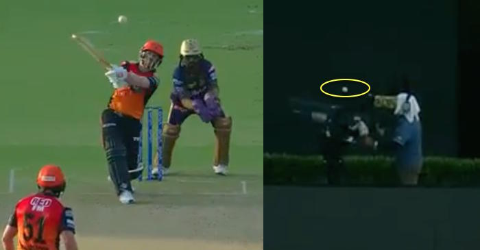 IPL 2019: SRH opener David Warner smashes a SIX onto the cameraman – watch video