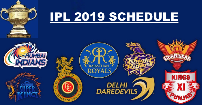 IPL 2019 Schedule: Match Dates, Timings & Venues