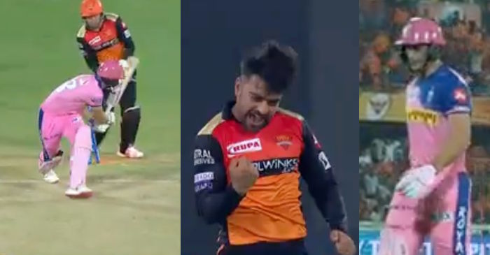 IPL 2019: Rashid Khan castles Jos Buttler behind the legs – watch video