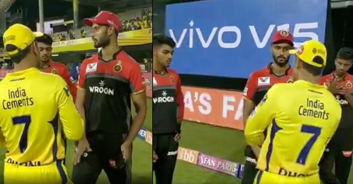 IPL 2019: CSK skipper MS Dhoni fuels RCB youngsters at the Chepauk – watch video