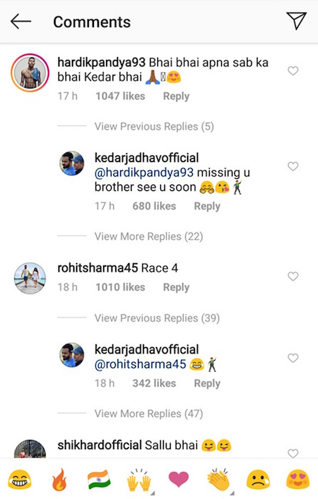 reply-to-Kedar-Jadhav-Instagram-post