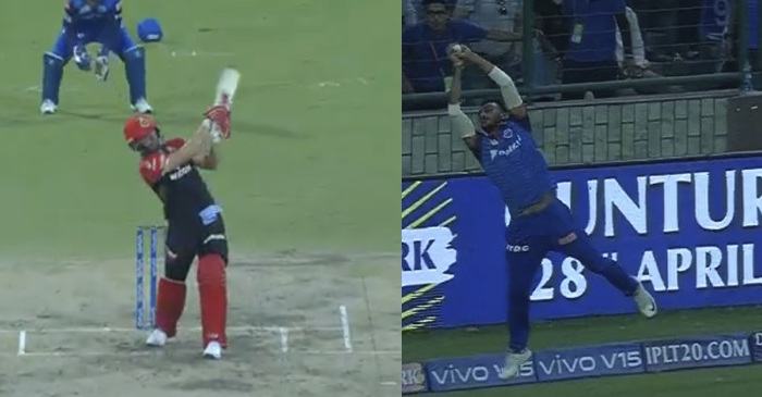 IPL 2019 – WATCH: Axar Patel takes a stunner at the boundary to dismiss AB de Villiers (DC vs RCB)