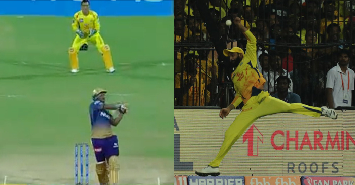 IPL 2019 – WATCH: Acrobatic and alert Ravindra Jadeja saves a certain six from Andre Russell (CSK vs KKR)
