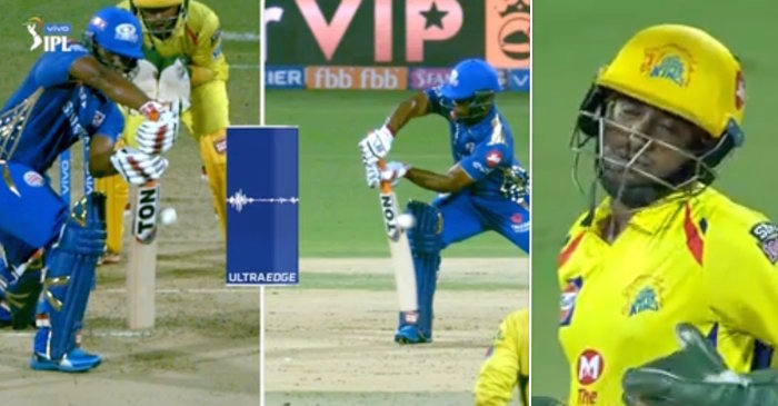 IPL 2019 – WATCH: Wicket-keeper Ambati Rayudu fails to detect Ewin Lewis’ edge during CSK vs MI clash